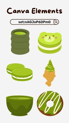 an image of some food that is in the shape of donuts and other things