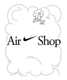 an air shop logo with the word