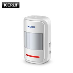 the kerui smart phone is white and has a red light on it's side