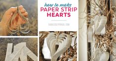 how to make paper strip hearts