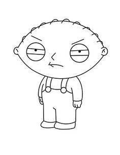 the cartoon character person is frowning and looking at something with his eyes wide open, while standing