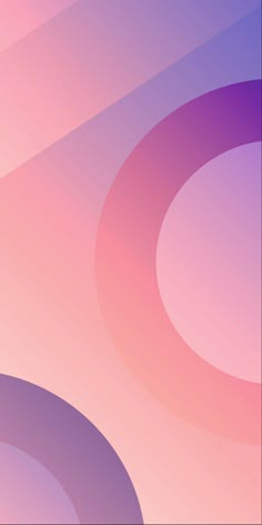 an abstract purple and pink wallpaper with circular shapes on the bottom right hand corner