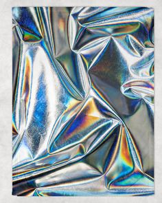 an abstract image of metallic foil