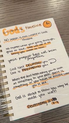 a notepad with writing on it that says god's fine 6 no matter is intended in god's