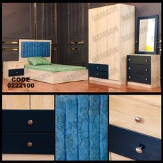 a collage of photos showing different types of furniture and bed linens in various colors