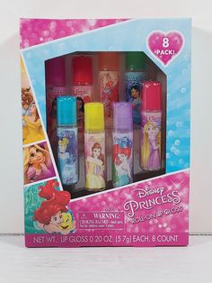 Disney Princess Roll-On Lip Gloss 8 Pack NEW. Barbie Lip Gloss, Lip Gloss Roll On, Disney Princess Toothpaste, Disney Princess Perfume, Unicorn Lip Gloss, Flavored Lip Gloss, Barbie Room, Battle Armor, Past Relationships