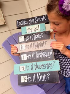 Before you speak think classroom wood sign by SlightImperfections Teacher Signs, Future Teacher, Kindergarten Graduation, Classroom Setting, Classroom Design, Classroom Displays, Reggio Emilia, Future Classroom