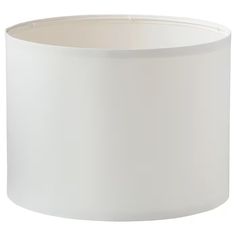 a white lamp shade on a white background