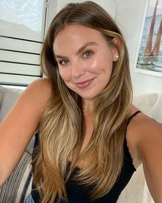 Hannah Brown Hair, Fall Balayage, Dewy Look, Hannah Brown, Brown Hair Inspo, Haute Hair, Hair Appointment, Long Locks