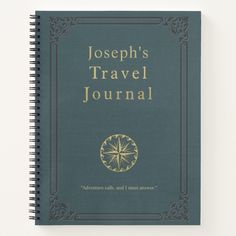 an old book with the title'andrew's travel journal written on it