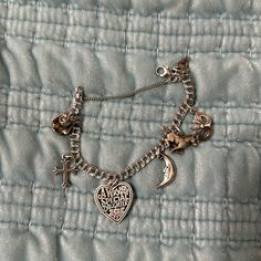 James, Avery, 925 Silver Charm Bracelet, Retired Charms. Seven Charms. See Pictures. Small Turtle. A Very Special Daughter. Rubber Ducky. Mask. Moon. Cross. Horse. James Avery Necklace, Special Daughter, Small Turtle, Small Turtles, James Avery Jewelry, James Avery, Rubber Ducky, Silver Charm Bracelet, Silver Charms