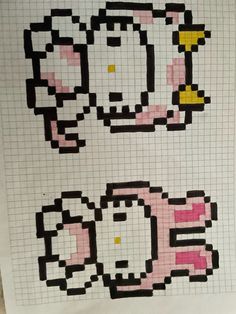 some type of cross stitch pattern with the word love spelled in pink and yellow letters