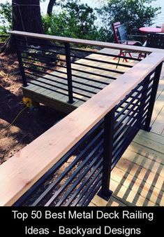 the top 50 best metal deck railing ideas backyard designs for decks and patios in 2019