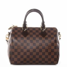 LOUIS VUITTON Damier Ebene Speedy Bandouliere 25 Lv Damier Ebene, Louis Vuitton Satchel, Brown Satchel, Pre Owned Louis Vuitton, Used Louis Vuitton