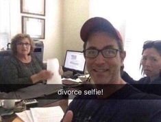 two women sitting at a desk with computers in front of them and the caption reads, mais a quel moment??