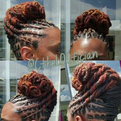 Updo Locs Hairstyles, Loc Bantu Knots, Hair Loc Styles, Updo Locs Hairstyles For Women, Locs Hairstyles For Women, Natural Updo, Twisted Hair