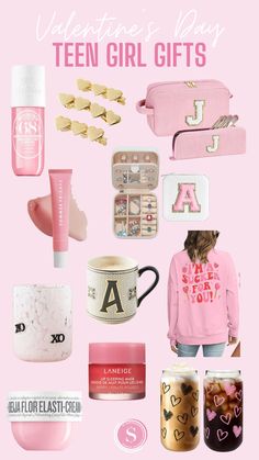 valentine's day gift ideas for the teen girl in your life with pink and gold