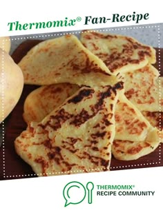 thermomix recipe for pancakes is shown here