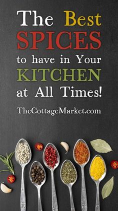 the best spices to have in your kitchen at all times, by the cottage market