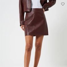 Equal Parts Cool And Contemporary, The Crolenda Pu Leather Mini Skirt Is A Fail-Safe Outfit Combinations For Nights Out. Featuring A High Waist And Discreet Zip Fastening. Mini Skirt Fabric: Smooth, Leather-Look High Waist Concealed Zip Fastening Us Size 6 Length Is 39cm Our Model Is 5ft11” And Is Wearing A Us Size 4 Waist Is 13 Inches Across. Hips Are 18 Inches Across. Beautiful Skirt, New With Tags. Katie Austin, Rent Clothes, Vegan Leather Skirt, Skirt Fabric, Beautiful Skirt, Leather Mini Skirt, Beautiful Skirts, Outfit Combinations, Leather Mini Skirts