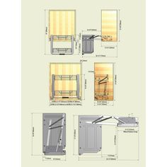 the diagram shows how to install an automatic door and handle on a wall mounted cabinet