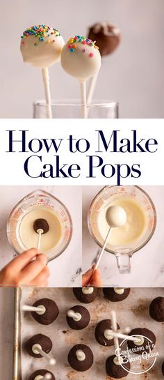 how to make cake pops with chocolate frosting and sprinkles