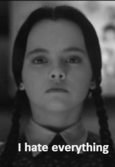 Christina Ricci as Wednesday, The Addams Family (1991) WEDNESDAY!!! The Words, Hair