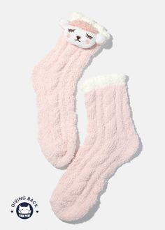 Keep your feet toasty and warm this winter with these soft fuzzy socks! Comfy Warm Pink Socks, Soft Pink Socks For Winter, Comfy Pink Socks For Stocking Stuffers, Comfy Snug Pink Socks, Comfy Pink Winter Socks, Super Soft Pink Socks For Indoor Use, Cozy Warm Pink Socks, Soft Pink Indoor Socks, Trendy Soft Socks For Stocking Stuffers