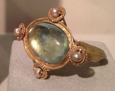 Pearl Gold Ring, Jadau Jewellery, Byzantine Jewelry, Ancient Jewelry, Old Jewelry