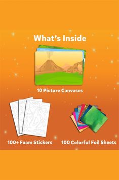 what's inside? coloring book with pictures and stickers for kids to color