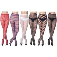 Women's Fishnet Lace Stocking Tights in Regular and Plus Sizes (Pack of 6) - Overstock - 10069474 Alt Clothes, Solid Leggings, Fishnet Tights, Thigh High Stockings, Fishnet Stockings