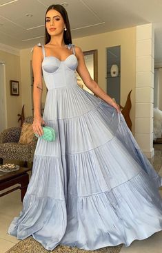 Sky Blue Prom Dress, Azul Serenity, Simple Prom Dress, Note Box, Prom Dresses Blue, Long Prom Dress, Custom Dresses, Birthday Dresses, Birthday Outfit