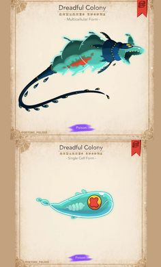 an image of some type of creature with different colors