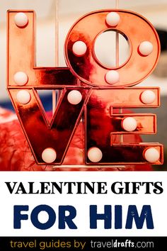 valentine gifts for him with the words love on it