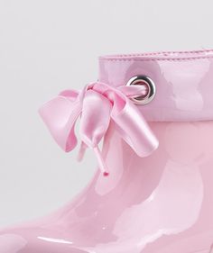 Rain boots made of PVC. Bow Ribbon Closure. Waterproof. Made in Spain. Pvc Bow, Pokemon Gym Leaders, Pink Rain Boots, Pokemon Gym, Gym Leaders, Bow Ribbon, Rosa Pink, Ribbon Slides, Big Kids