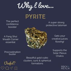 Crystals Decor, Pyrite Jewelry, Negative Vibes, Fool’s Gold, Jewelry Knowledge, Will Power, Wealth And Prosperity, Masculine Energy