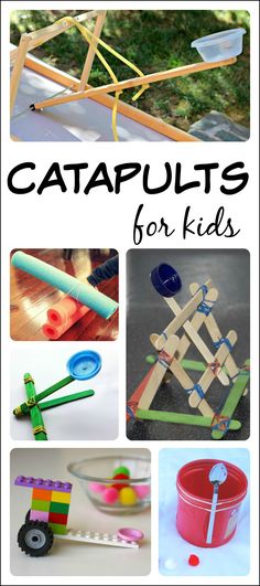 14 catapults for kids to build and learn with! Catapults For Kids, Catapult Project, Catapult For Kids, Rube Goldberg, Playful Learning, Homeschool Crafts, Stem Activity, Youth Activities