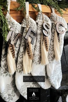 Monogram Boho Tassel is a Helvetica font, that has been laser cut and stained in a blend of ebony and special walnut. The tassel is a cotton rope, held with a brass tube, and layered in feathers. It’s the perfect tag for stockings, gifts, or even ornament!

size: 2.75 x 9.5”


materials: wood, brass, jute, feathers, brass
Cotton rope tassel with feathers and monogram wood laser cut piece Stocking Tassels, Helvetica Font, Wool Wall Hanging, Woven Wall Decor, Fair Booth, Craft Fairs Booth, Brass Tube, Bohemian Tapestry