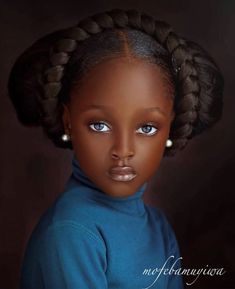 Afrikaanse Mode, My Black Is Beautiful, Dark Skin Beauty, Braids For Kids, Kids Braided Hairstyles, Beauty And Fashion, 그림 그리기