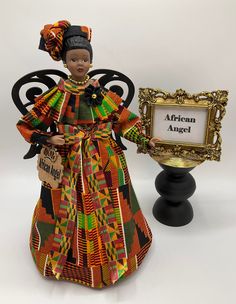 African Christmas Tree Decorations, African Xmas Decorations, African Inspired Christmas Tree, African Christmas Tree Ideas, African Christmas Tree, African Christmas Decorations, African Angel, Afrocentric Style