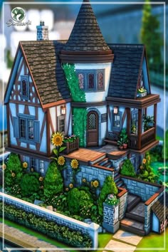 Sims 4 Get Together, Tudor Home, Sims Games