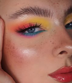 Swag Makeup, Makijaż Smokey Eye, Eye Makeup Designs, Colorful Eye Makeup