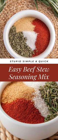 Image for Easy Beef Stew Seasoning Mix Beef Spices Seasoning Mixes, How To Make Beef Bullion Powder, Beef Boullion Substitute, Beef Stew Spices Seasoning Mixes, Homemade Meat Seasoning, Diy Beef Stew Seasoning, Homemade Beef Bullion Powder, Seasonings For Beef Stew, Seasoning For Beef Stew