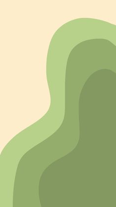 an abstract green and beige background with curved shapes