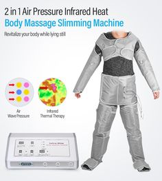 1. Air wave pressure+Infrared heat——delivers a revitalizing body massage for ultimate relaxation. 2. 360° Overall air wave therapy suit——provides comprehensive benefits for improved circulation and overall well-being. 3. 8 air chambers——promotes effective recovery and reduces muscle tension. 4. Water-proof, anti-skid, and anti-explosion suit material——ensures a secure and relaxing experience 5. Physical therapy+ Body shaping——enhances circulation, reduces muscle soreness, and contributes to a sculpted physique Muscle Soreness, Suit Material, Circulatory System, Heat Therapy, Slim Fit Suits, Muscle Relaxer, Air Pressure