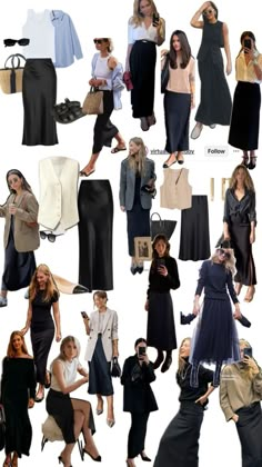 Elegant Daytime Outfits, What To Wear 2023, Maxi Skirt Ideas, Professor Outfits, European Fall, Long Lace Skirt, Minimalistic Lifestyle, Corporate Woman, Black Lace Dress Long