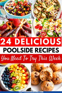 Pool Snack Recipes Easy Pool Snacks, Snack Appetizers, Pool Menu, Pool Party Snacks, Pool Snacks, Savory Dips, Poolside Snacks, Pool Party Food