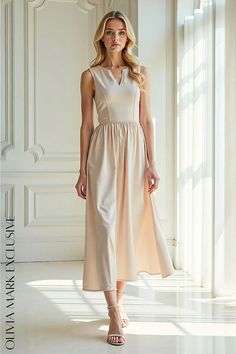 Olivia Mark - Elegant Chiffon Midi Dress - Soft Pastel Pink - Flowy and Feminine Chiffon Midi Dress, Garden Parties, Flowy Dress, Olivia Mark, Soft Pastel, Chiffon Dress, Pastel Pink, Elegant Dresses, Bodice