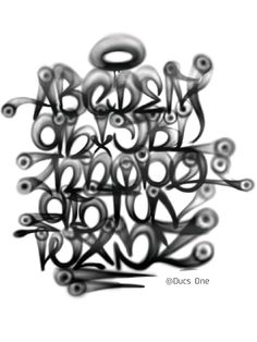 an abstract black and white photo with the word love written in cursive writing