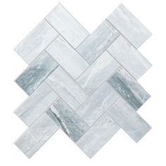 a white marble herringle tile pattern